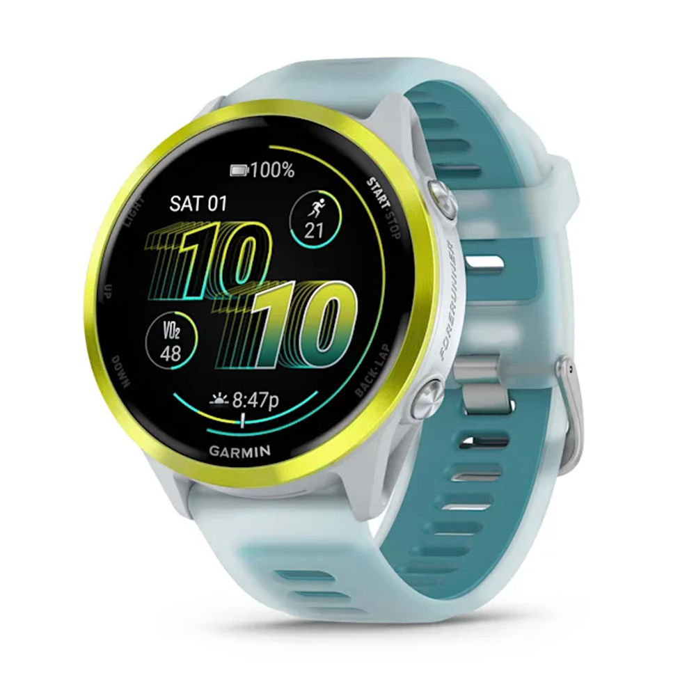 GARMIN FORERUNNER 570 47MM TRANSLUCENT WHITESTONE/TURQUOISE BAND