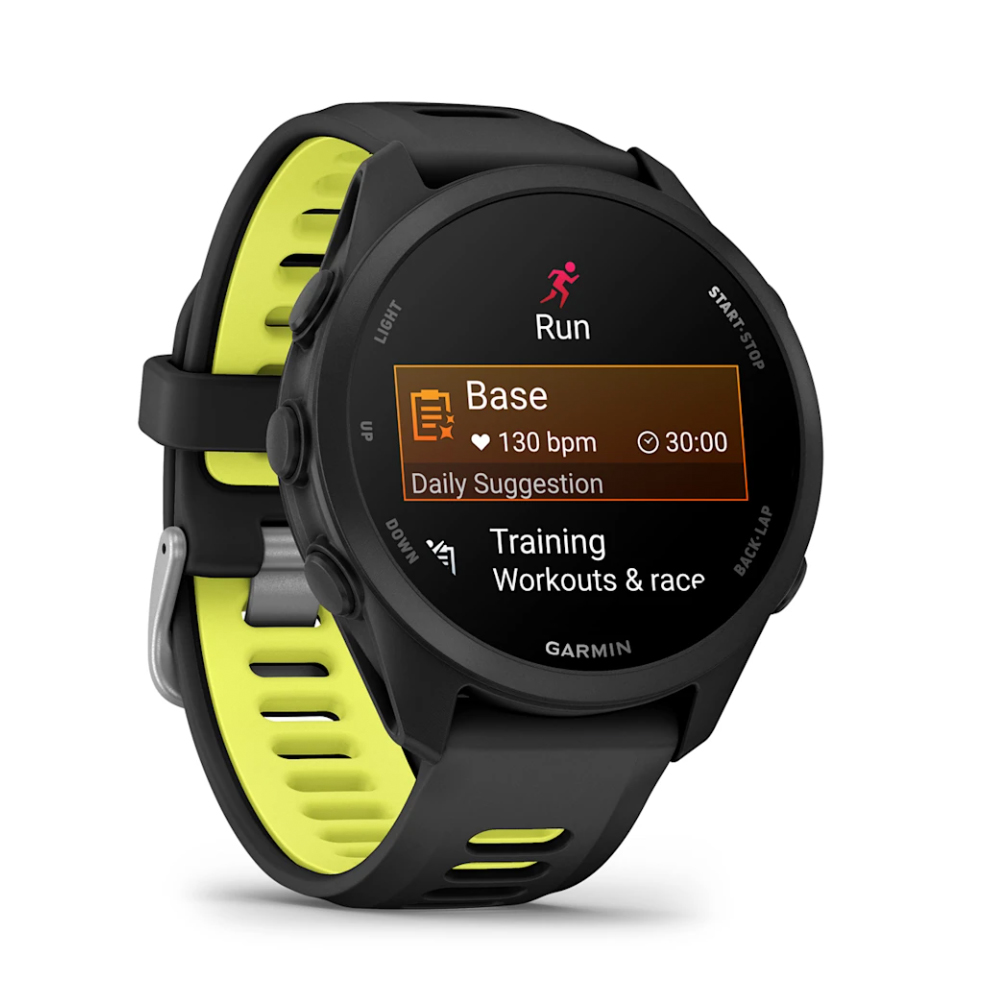 GARMIN FORERUNNER 170 BLACK WITH BLACK/AMP YELLOW BAND