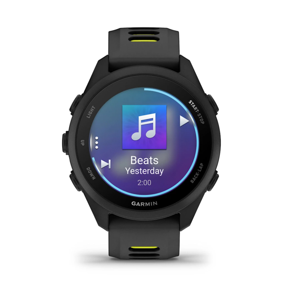 GARMIN FORERUNNER 170 MUSIC BLACK WITH BLACK/AMP YELLOW BAND