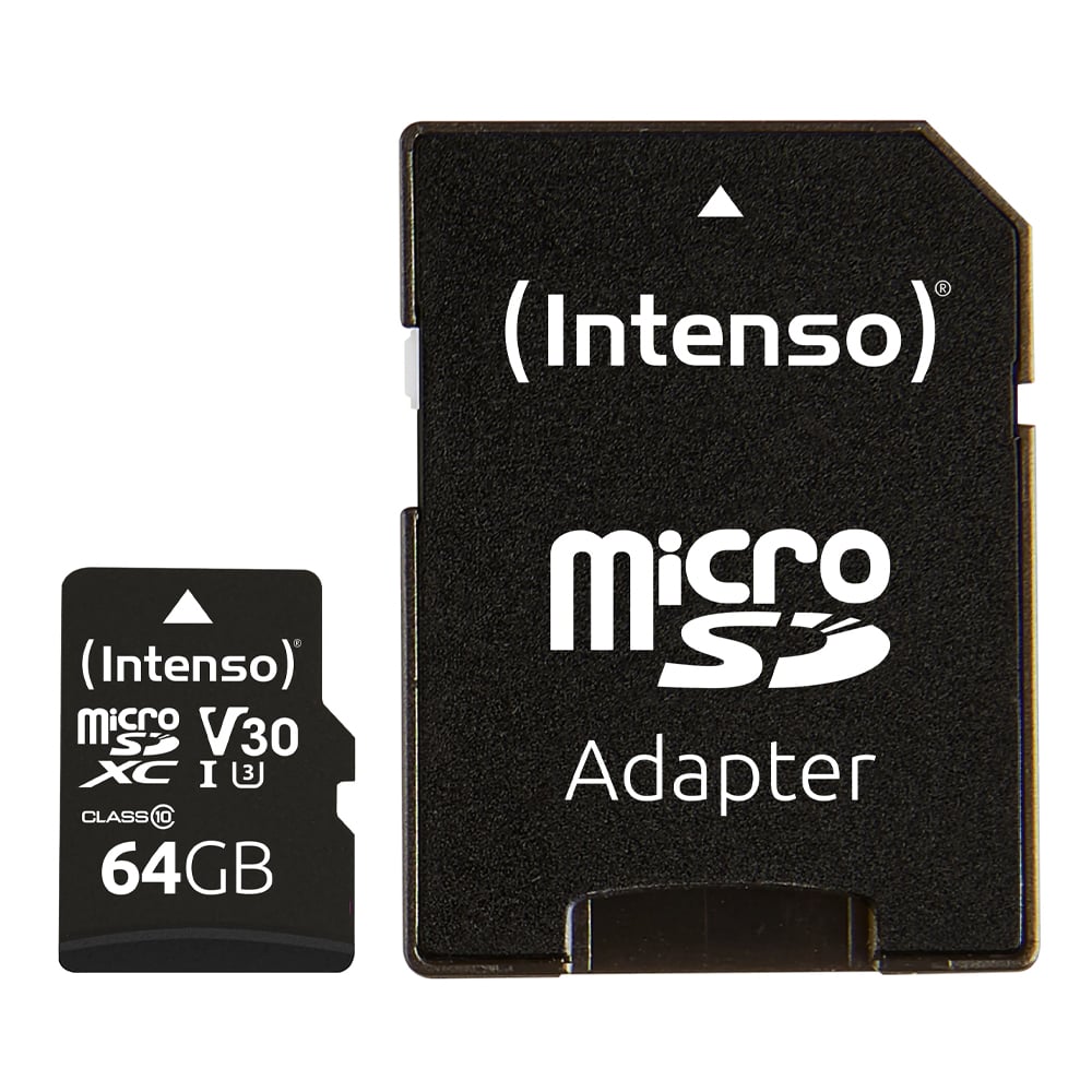 INTENSO MICROSD CARD UHS-I V30 100MB/S - 64GB