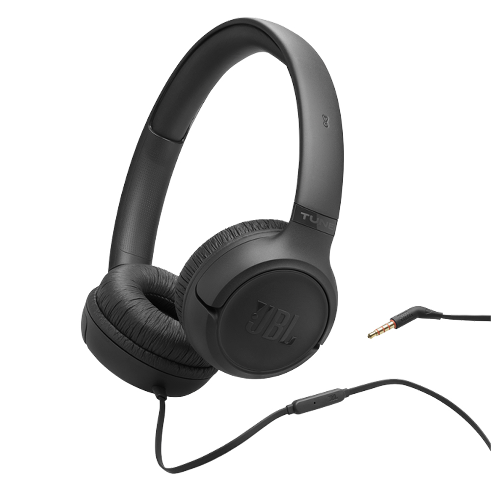 JBL T530 WIRED HEADPHONES BLACK