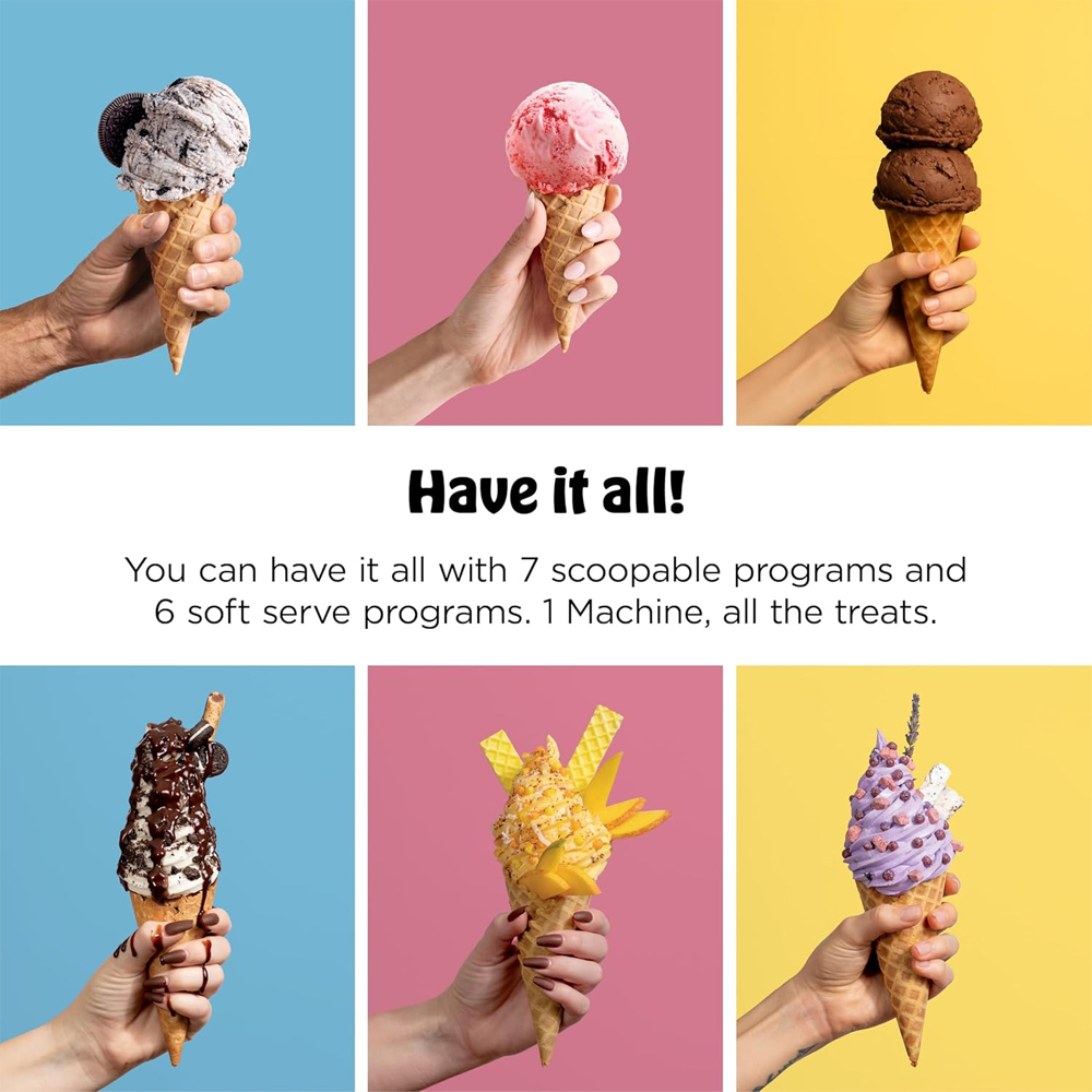NINJA SWIRL BY CREAMI NC701EU SOFT SERVE & ICE CREAM MACHINE