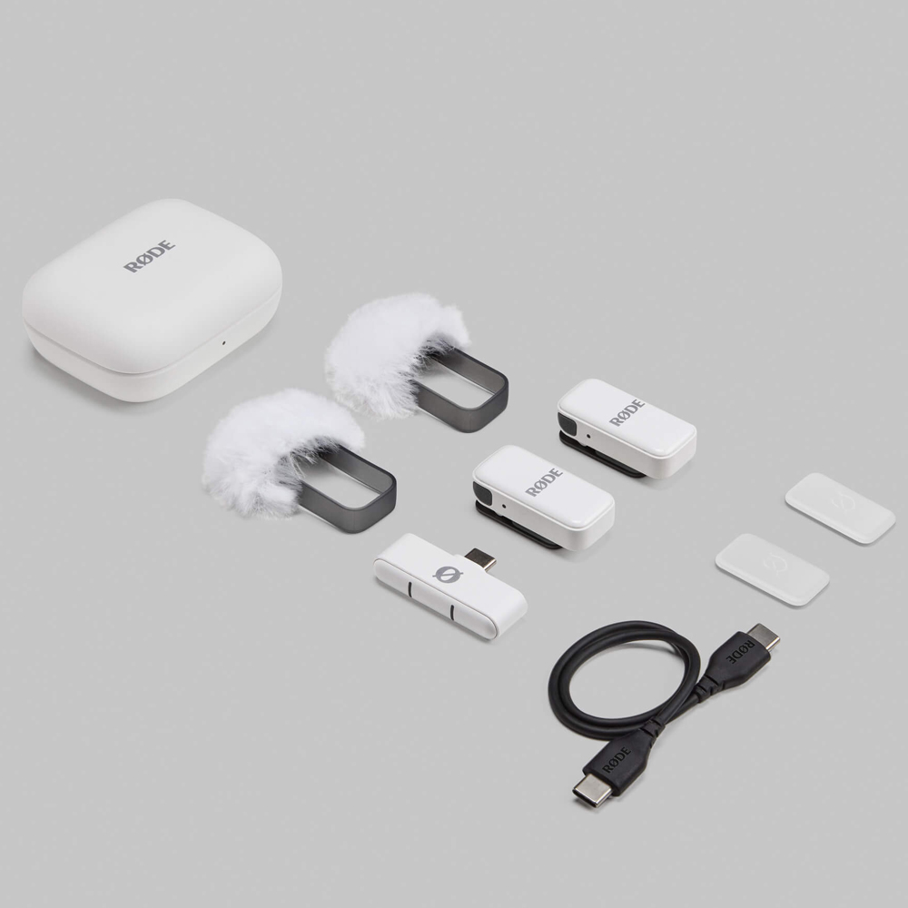 RODE WIRELESS MICRO ULTRA COMPACT USB-C MICROPHONE WHITE
