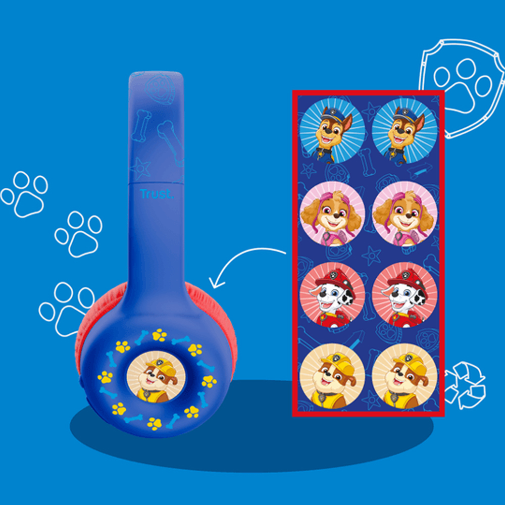 TRUST NOUNA WIRELESS HEADPHONES PAW PATROL BLUE