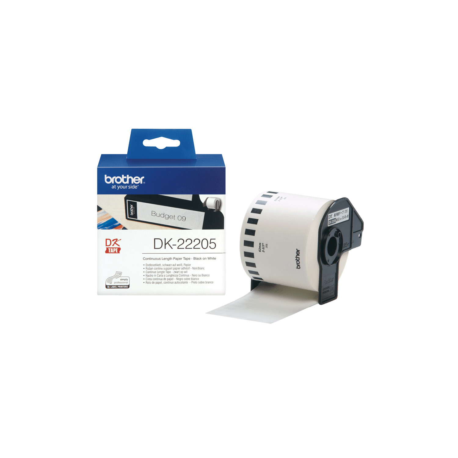 BROTHER CONTINUOUS PAPER TAPE 62MM