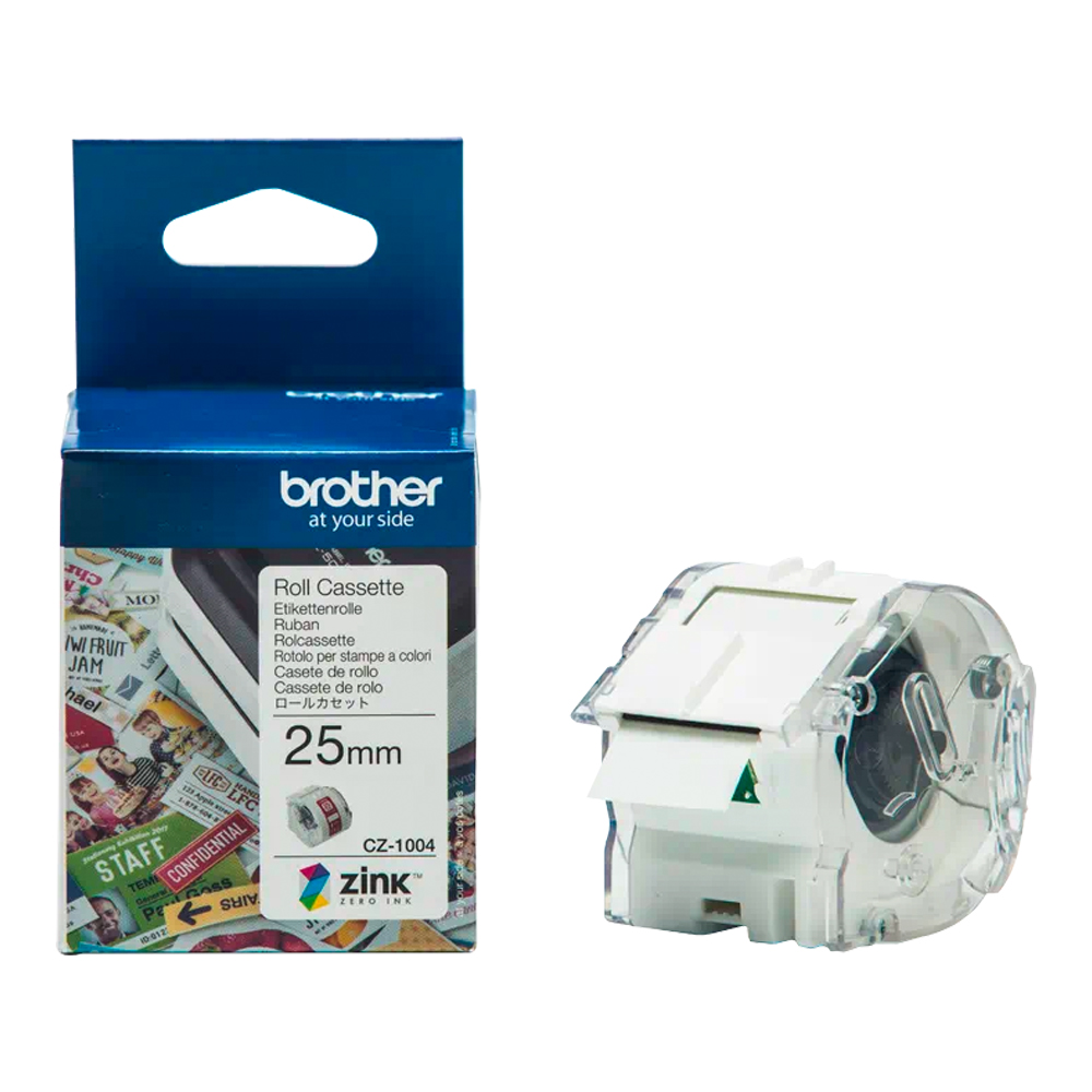 BROTHER CONT PAPER TAPE FULL CLR 25MM