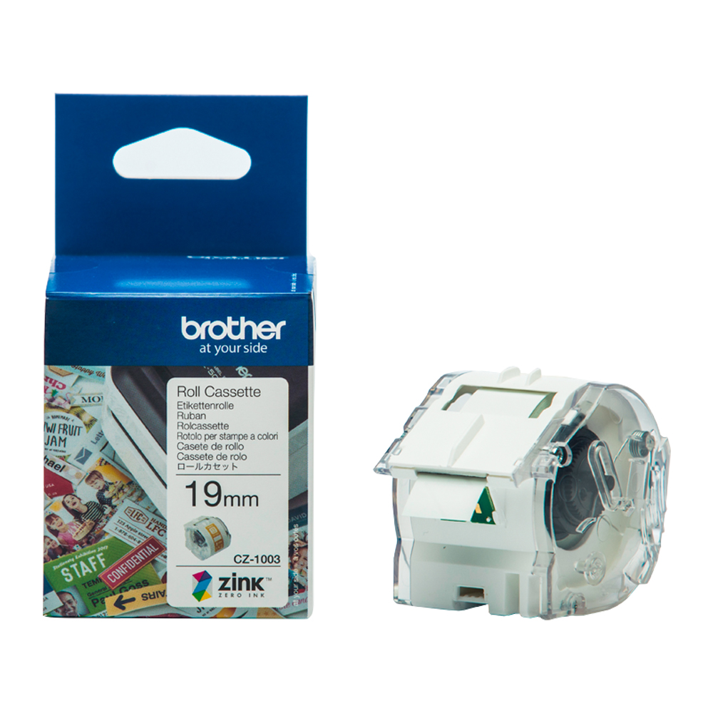 BROTHER CONT PAPER TAPE FULL CLR 19MM
