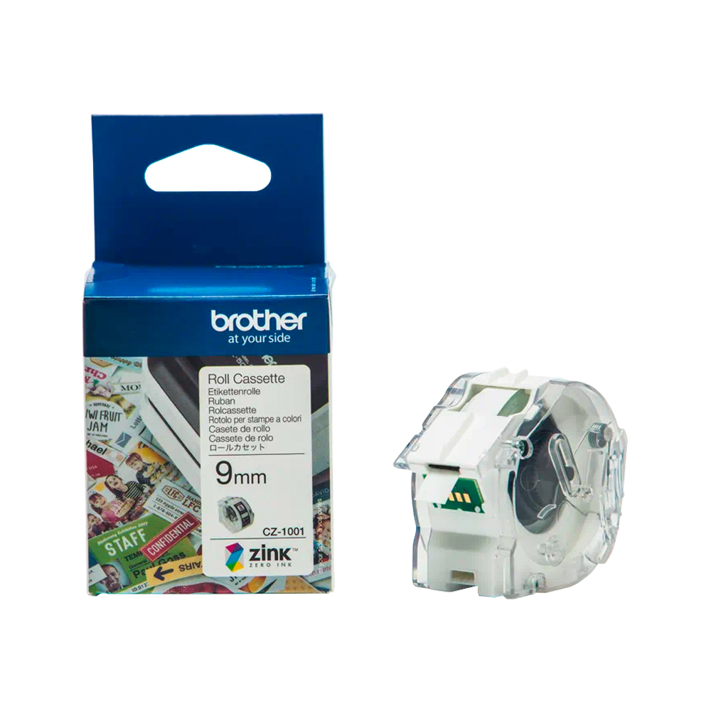 BROTHER CONT PAPER TAPE FULL CLR 9MM
