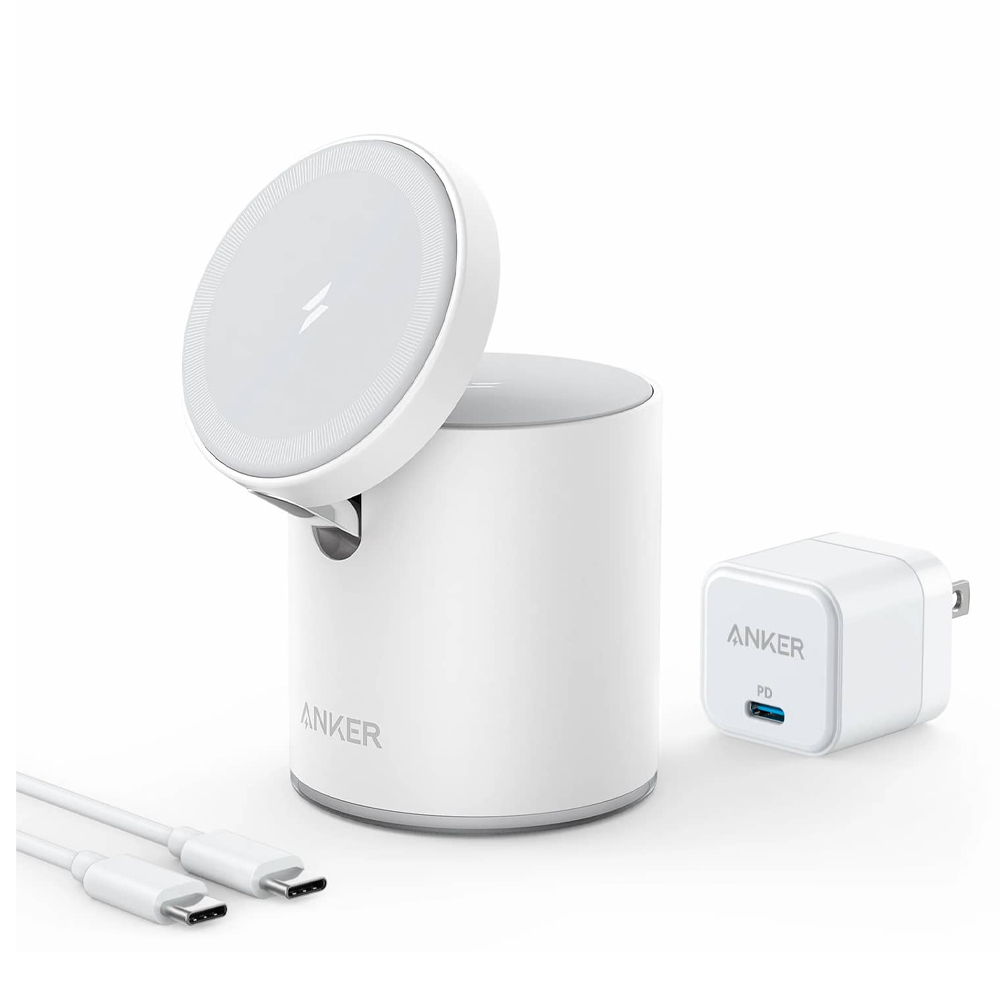 ANKER POWERWAVE MAG-GO 2-IN-1 DOCK WHITE