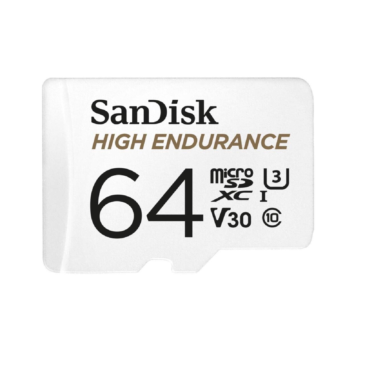 SANDISK HIGH ENDURANCE MICROSD CARD - 64GB