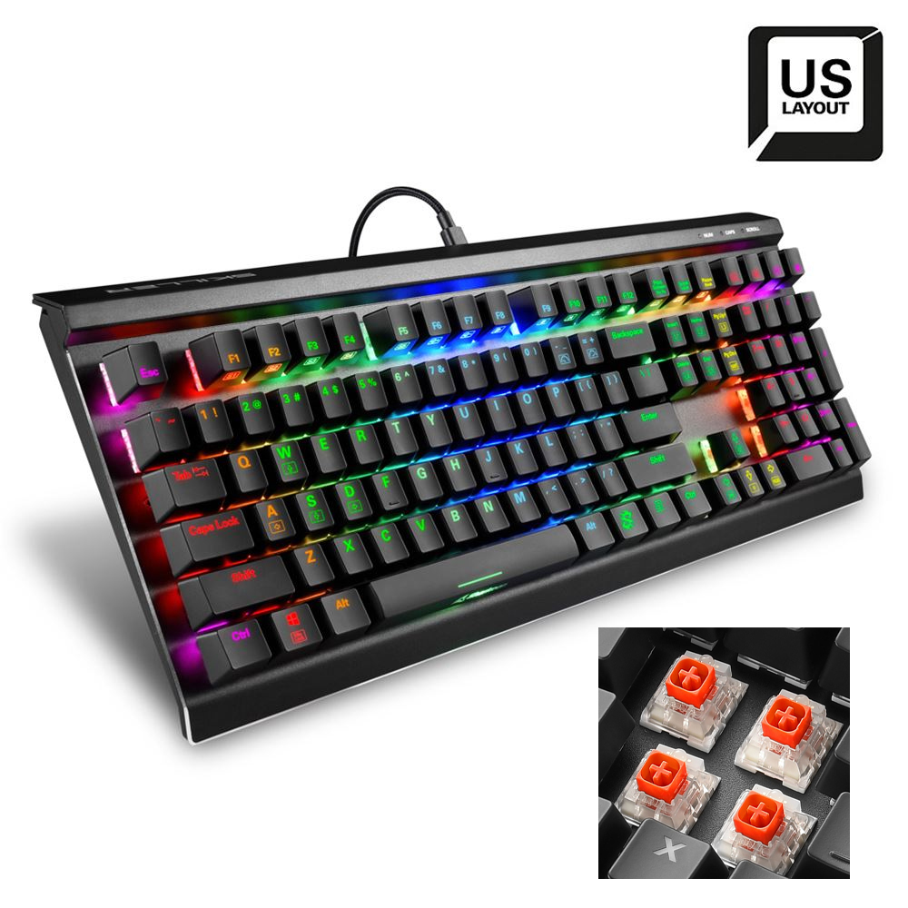 SHARKOON SKILLER SGK60 MECHANICAL KEYBOARD - BOX RED SWITCHES