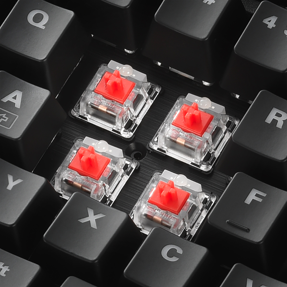 SHARKOON SKILLER SGK30 BLACK MECHANICAL KEYBOARD RED SWITCHES