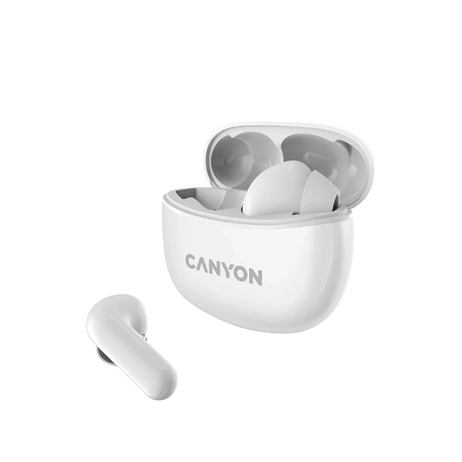 CANYON TWS-5 BLUETOOTH HEADSET WITH MIC WHITE