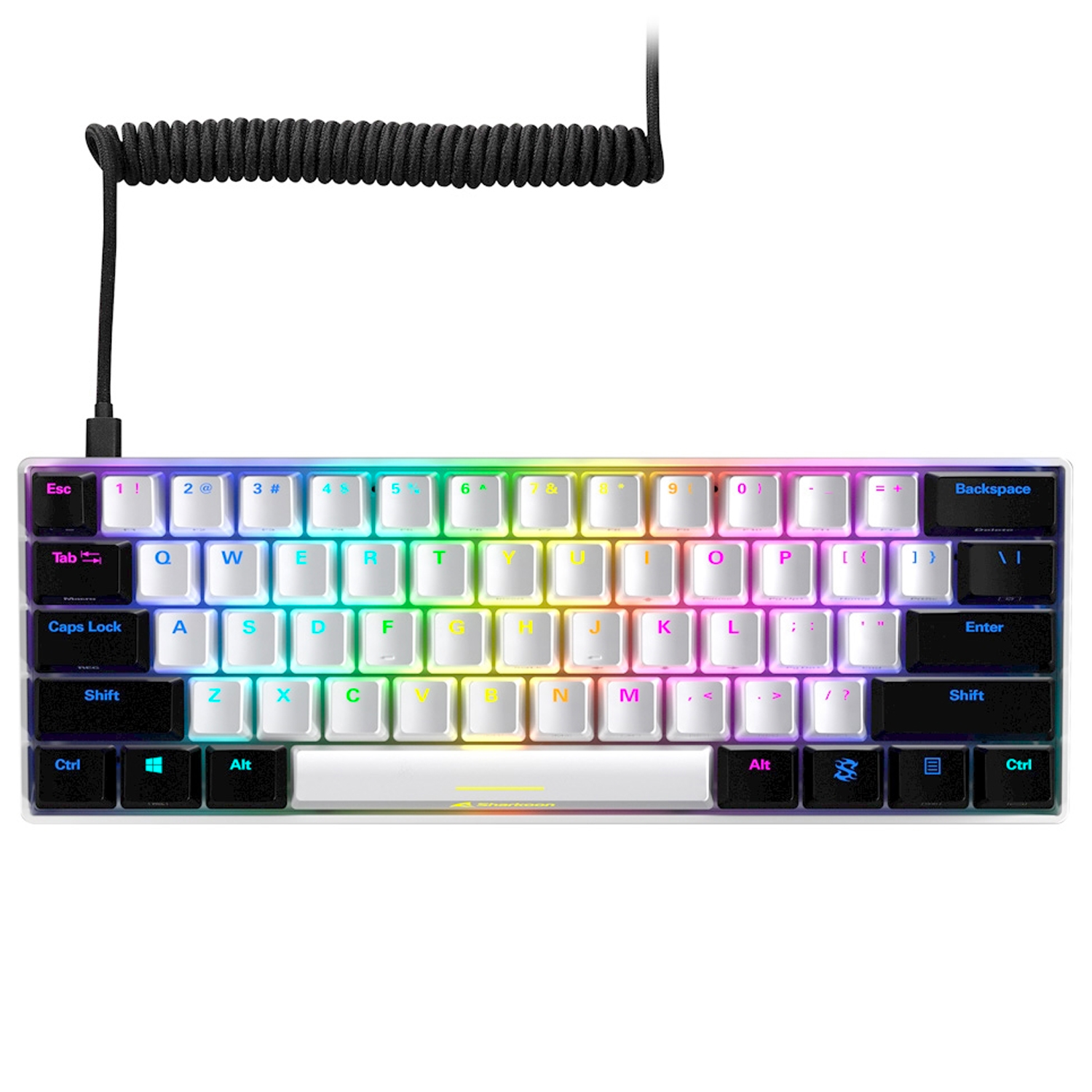 SHARKOON SKILLER SGK50 S4 WHITE MECHANICAL GAMING KEYBOARD - RED SWITCHES