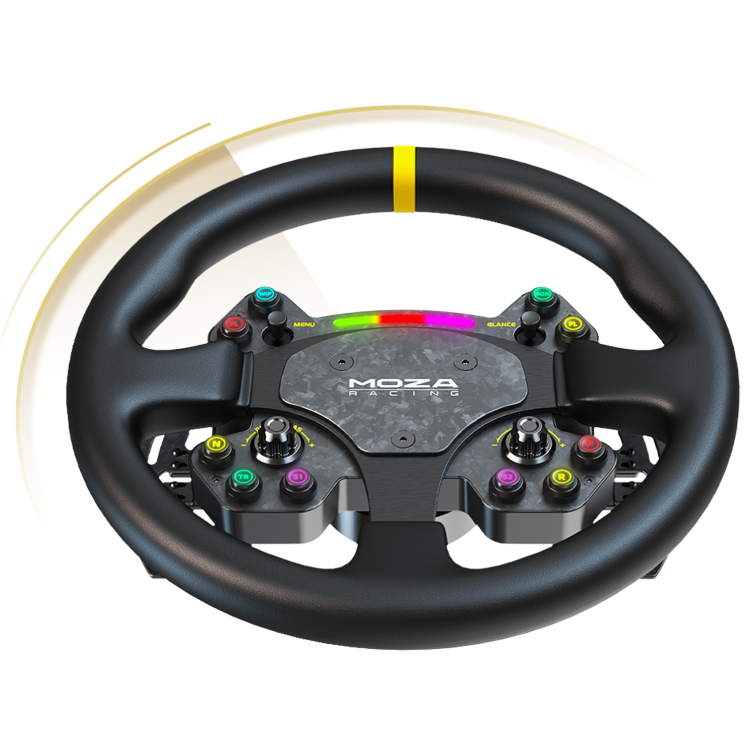 MOZA RS V2 LEATHER ROUND WHEEL