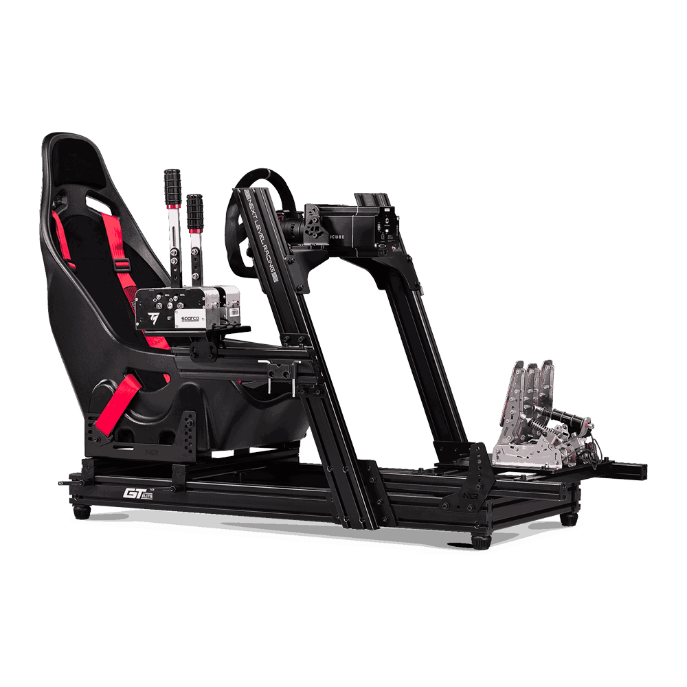 NEXT LEVEL RACING GTELITE ALUMINIUM SIMULATOR COCKPIT - FRONT AND SIDE MOUNT EDI