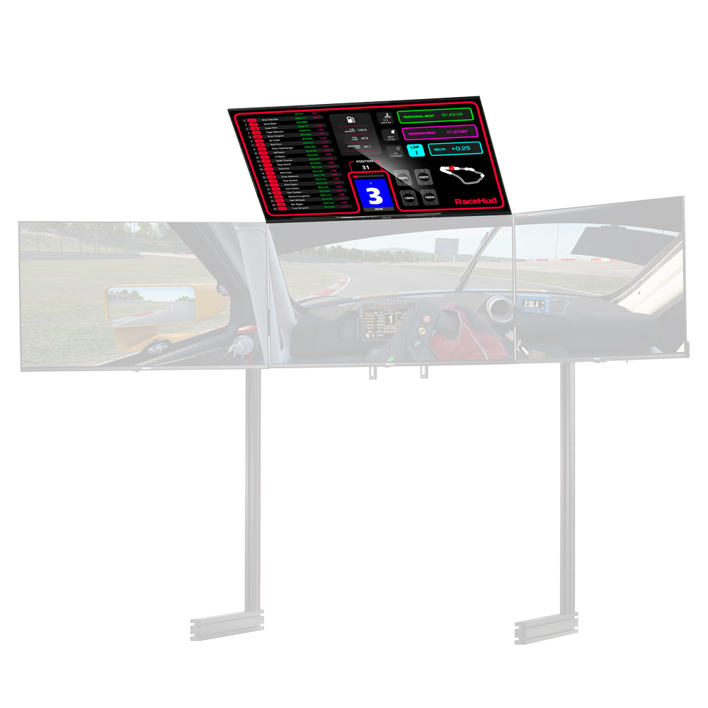 NEXT LEVEL RACING ELITE FREE STANBING QUAD MONITOR ADD-ON BLACK