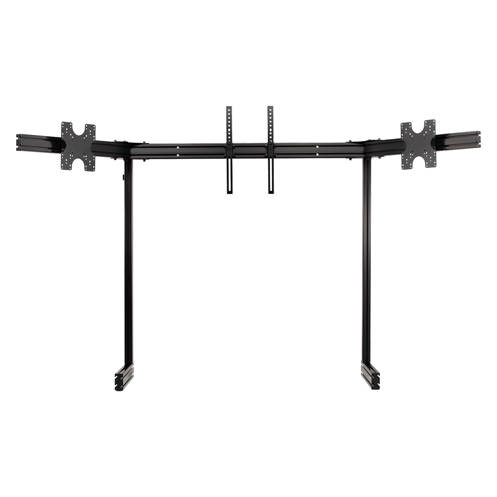NEXT LEVEL RACING ELITE FREE STANDING TRIPLE MONITOR STAND BLACK