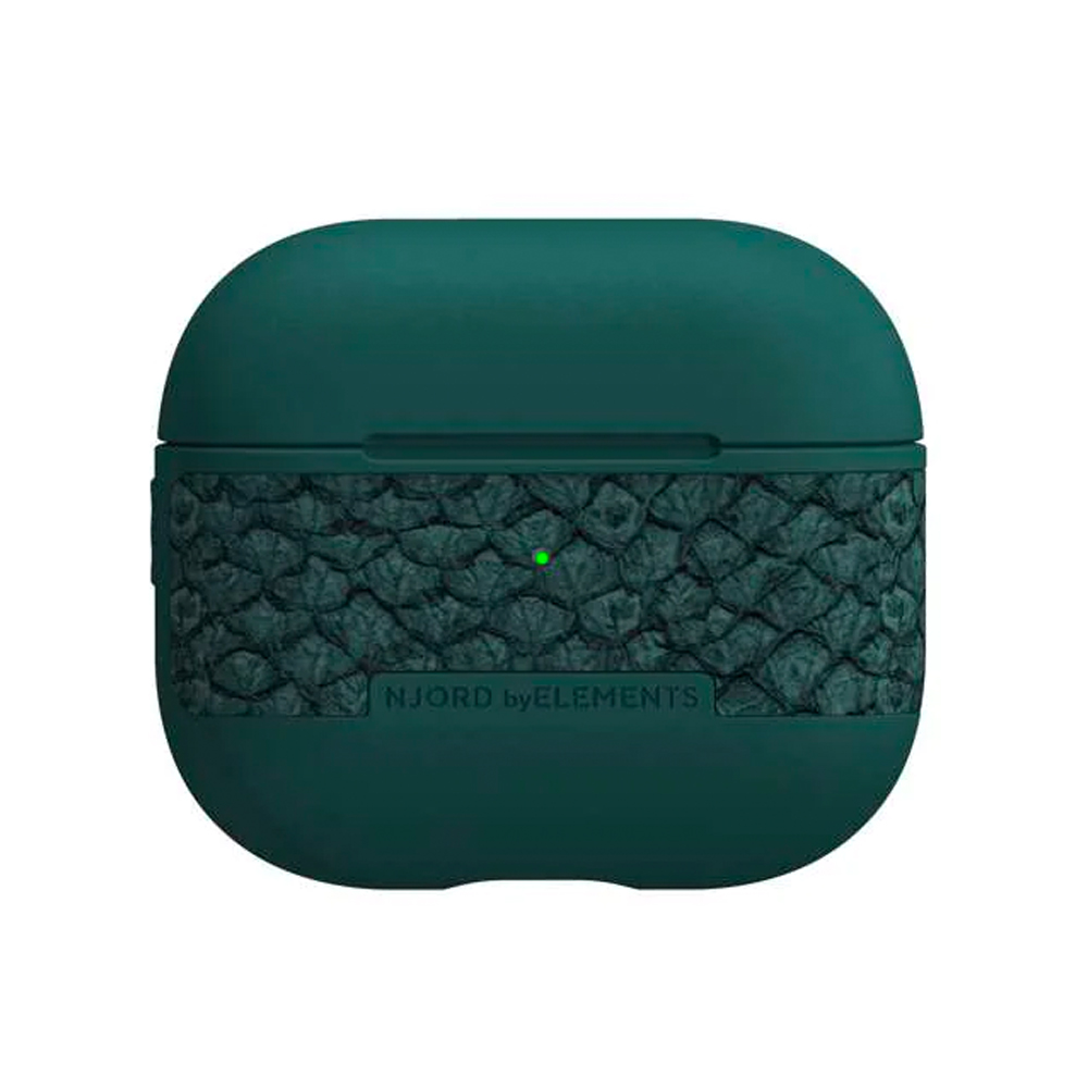 NJORD AIRPODS 3 LEATHER CASE DARK GREEN 