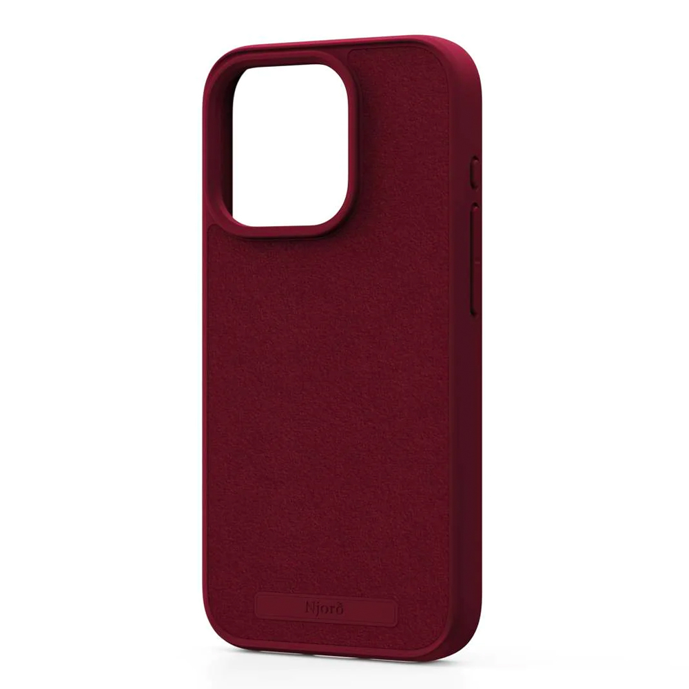 NJORD SUEDE MAGSAFE CASE FOR IPHONE 15 PRO RED