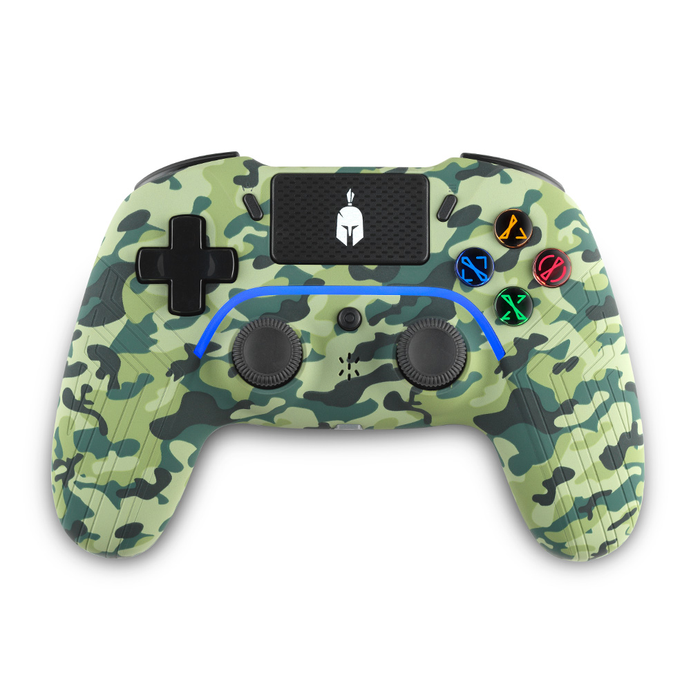 SPARTAN GEAR ASPIS 4 WIRED & W/LESS CONT (PC [WIRED] & PS4 [W/LESS]) GREEN CAMO