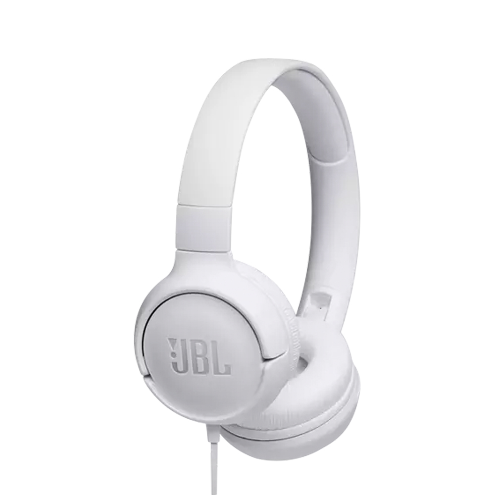 JBL T500 WHITE WIRED ON EAR HEADPHONES+MIC