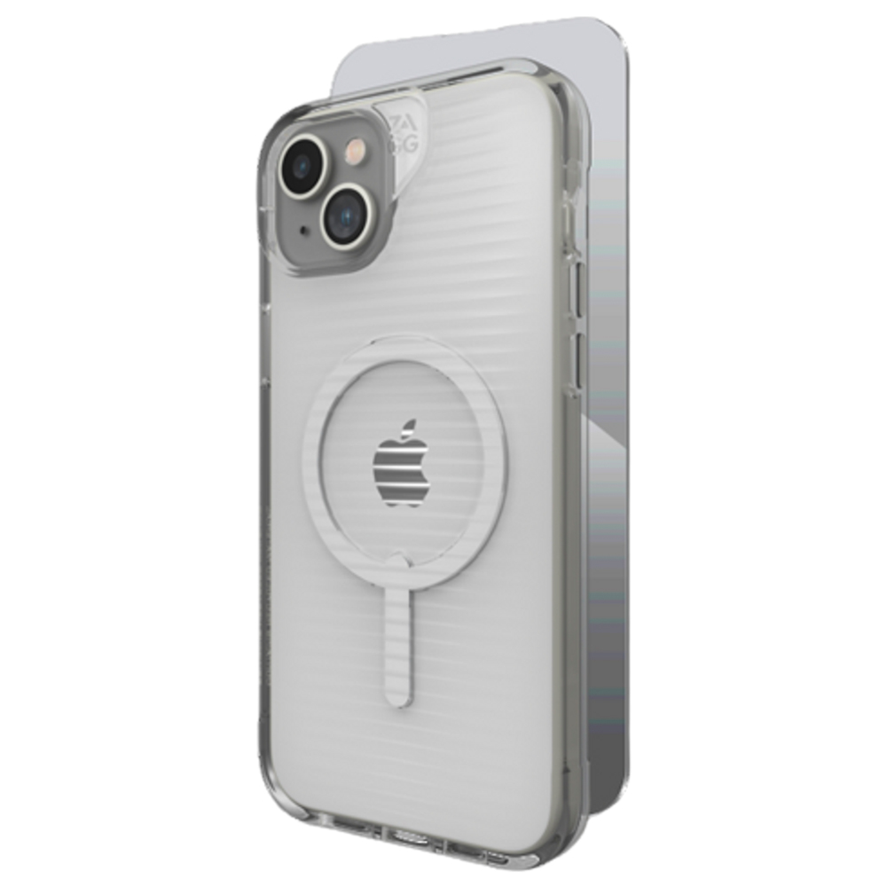 ZAGG BUNDLE LUXE SNAP MAGSAFE CLEAR CASE+IS GLASS IPHONE 15 PLUS