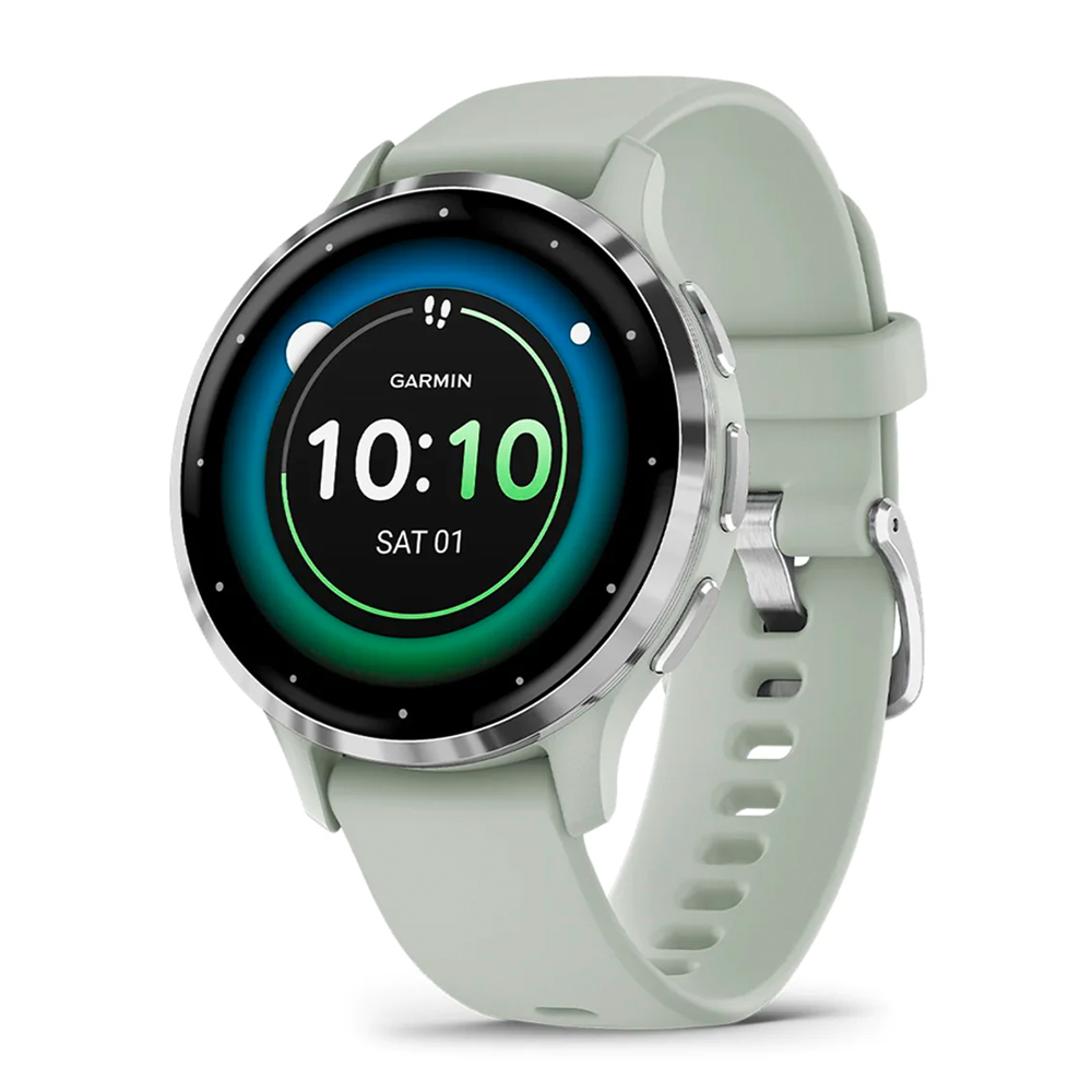 GARMIN VENU 3S SILVER STAINLESS STEEL/SAGE GREY
