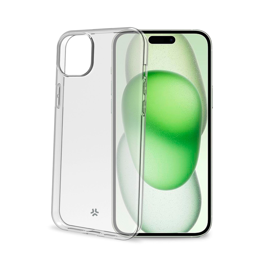 CELLY TPU TRANSPARENT SOFT CASE IPHONE 15 PLUS