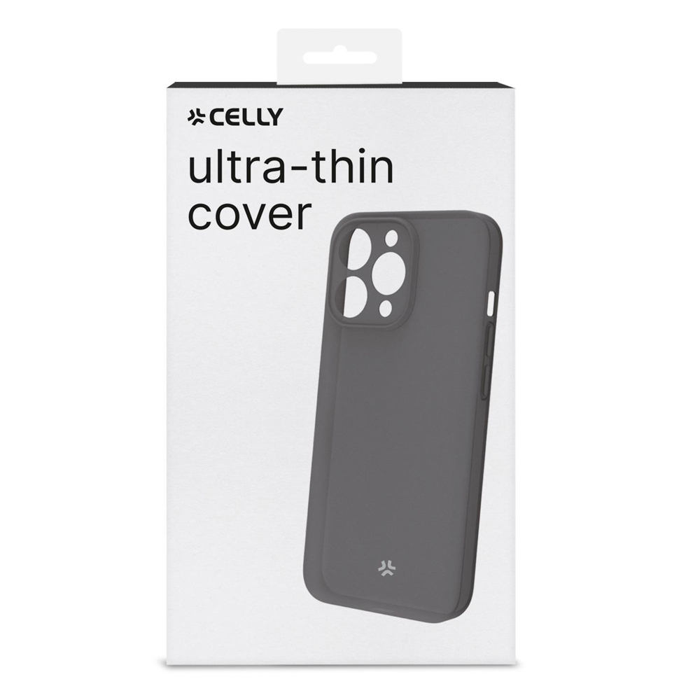 CELLY TPU DARK TRANSPARENT CASE IPHONE 15 PRO