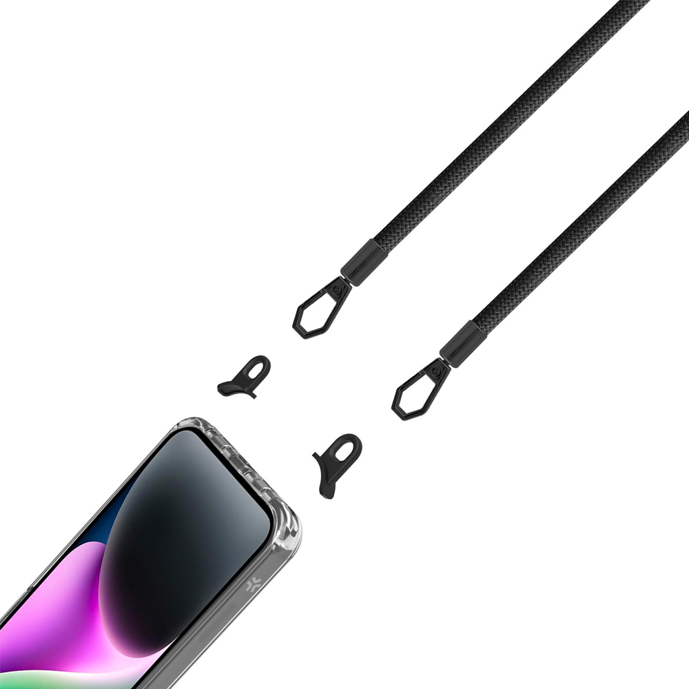 CELLY TPU SOFT CLEAR CASE WITH LACETS IPHONE 15 PLUS