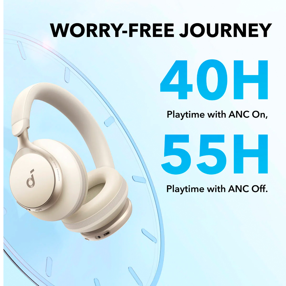 ANKER SOUNDCORE SPACE ONE NOISE CANCELLING HEADPHONES WHITE
