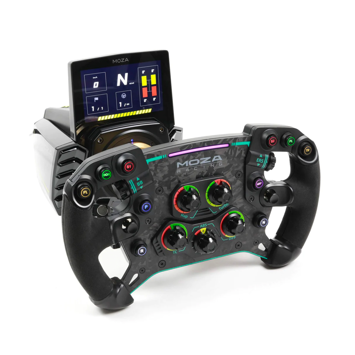 MOZA GS V2P STEERING WHEEL MICROFIBER LEATHER