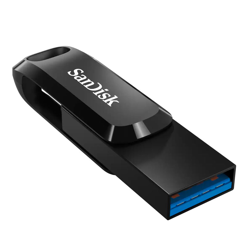 SANDISK ULTRA DUAL USB DRIVE GO USB TYPE-C / TYPE-A 128GB BLACK