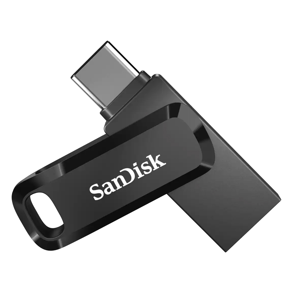 SANDISK ULTRA DUAL USB DRIVE GO USB TYPE-C / TYPE-A 128GB BLACK