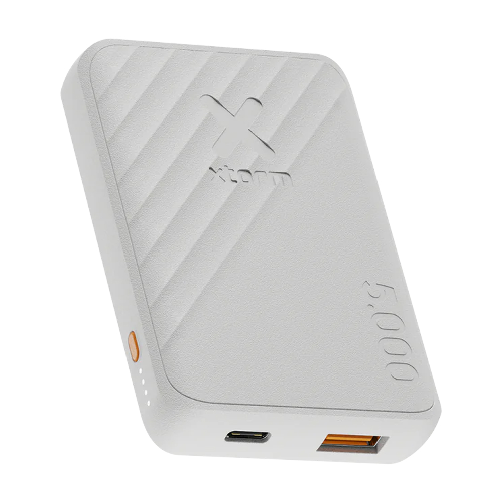 XTORM 12W GO2 POWERBANK 5,000 - ASH WHITE