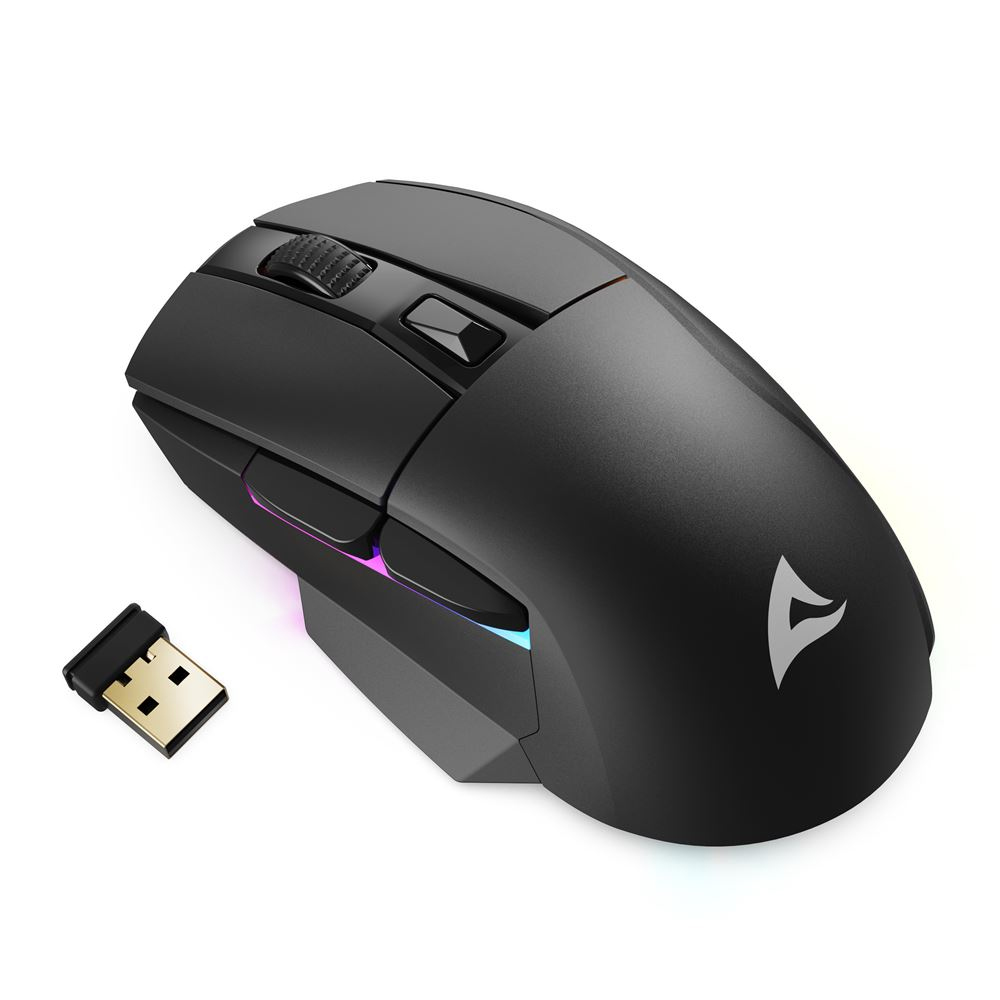 SHARKOON SKILLER SGM50W - BLACK WIRELESS MOUSE
