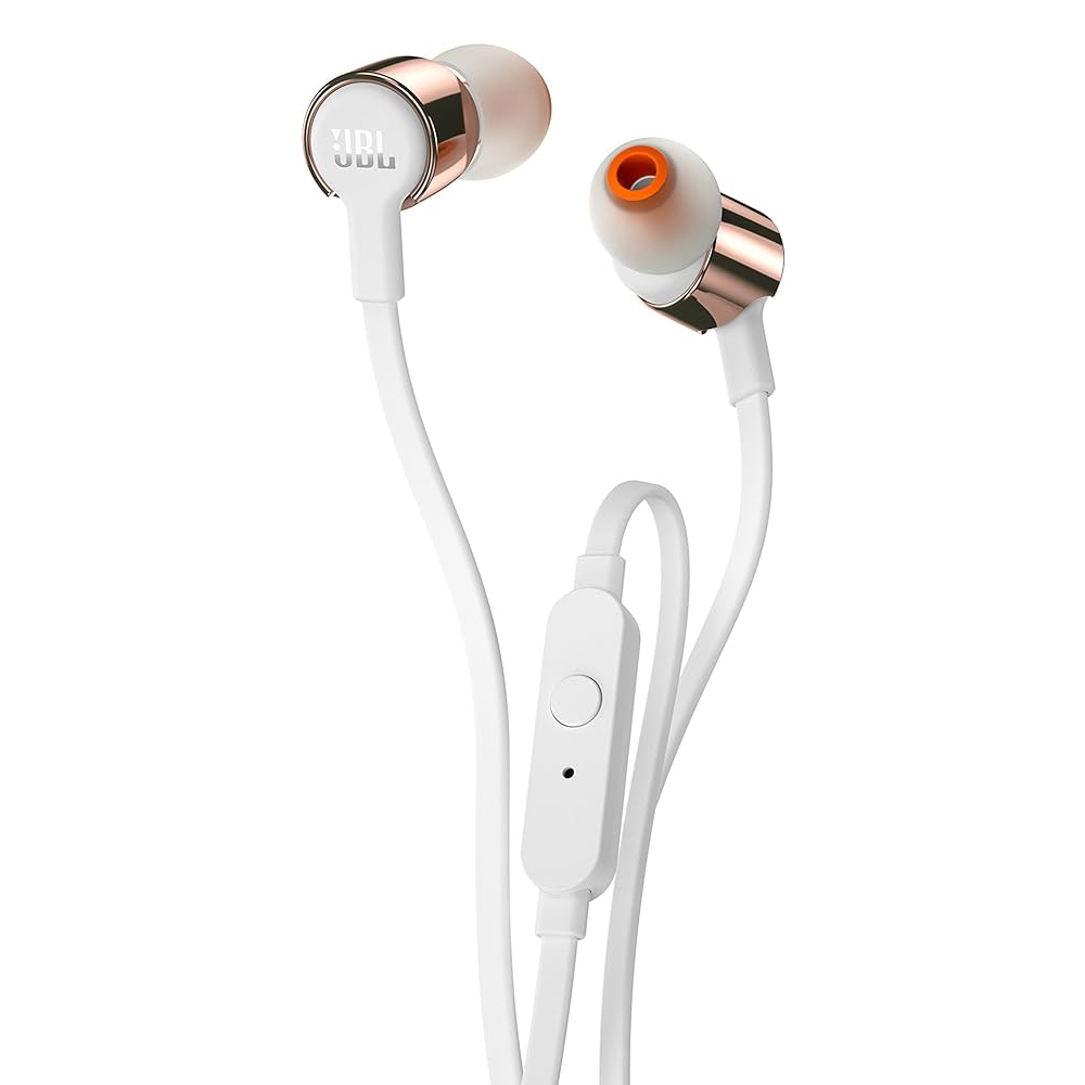 JBL T210 ROSE GOLD IN-EAR HEADPHONES