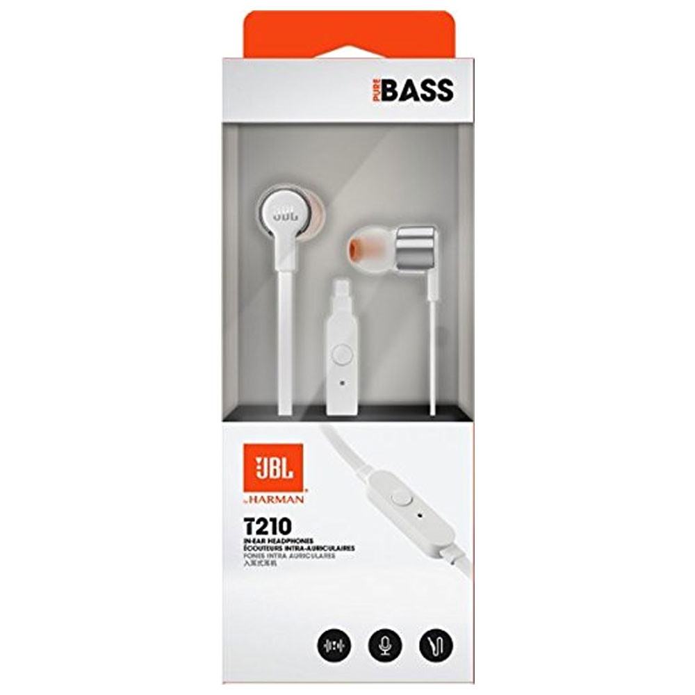 JBL T210 GREY IN-EAR HEADPHONES