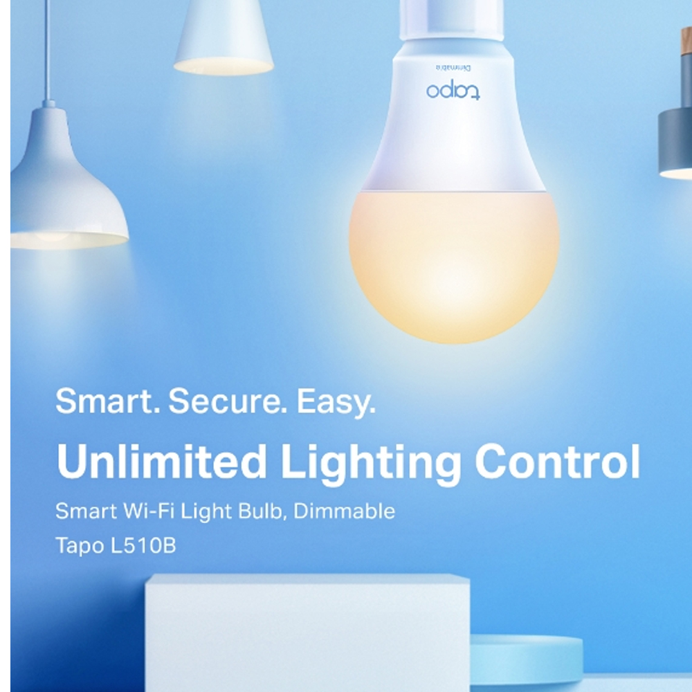 TP-LINK TAPO L510B (2-PACK) SMART WI-FI LIGHT BULB, DIMMABLE