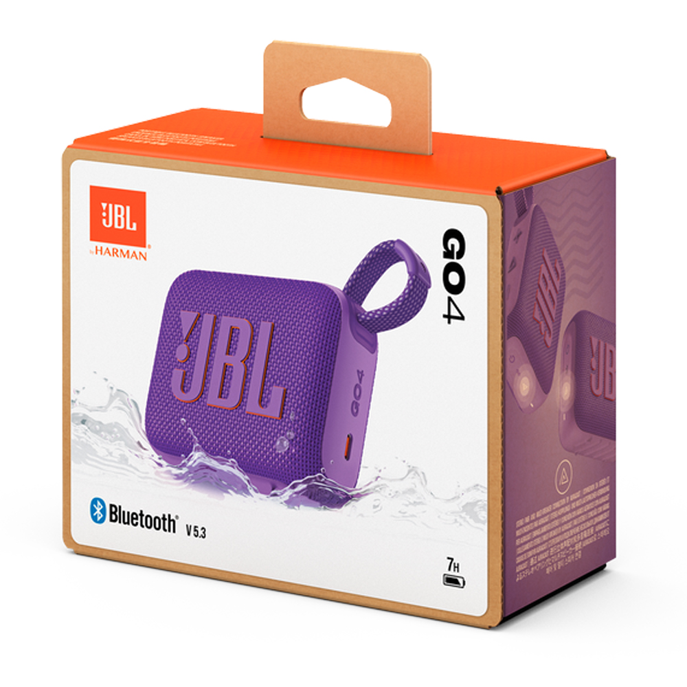 JBL GO 4 PURPLE PORTABLE BLUETOOTH SPEAKER