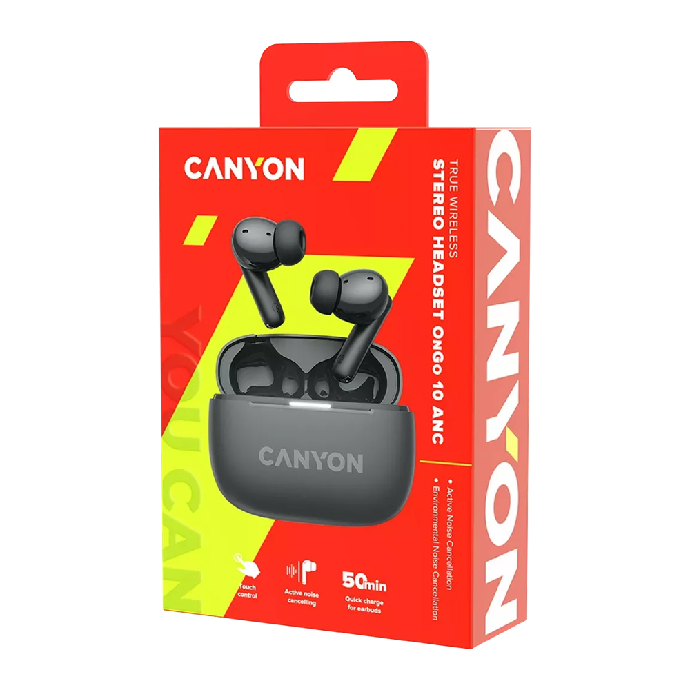 CANYON TWS-10 ON-GO ANC EARBUDS GREY