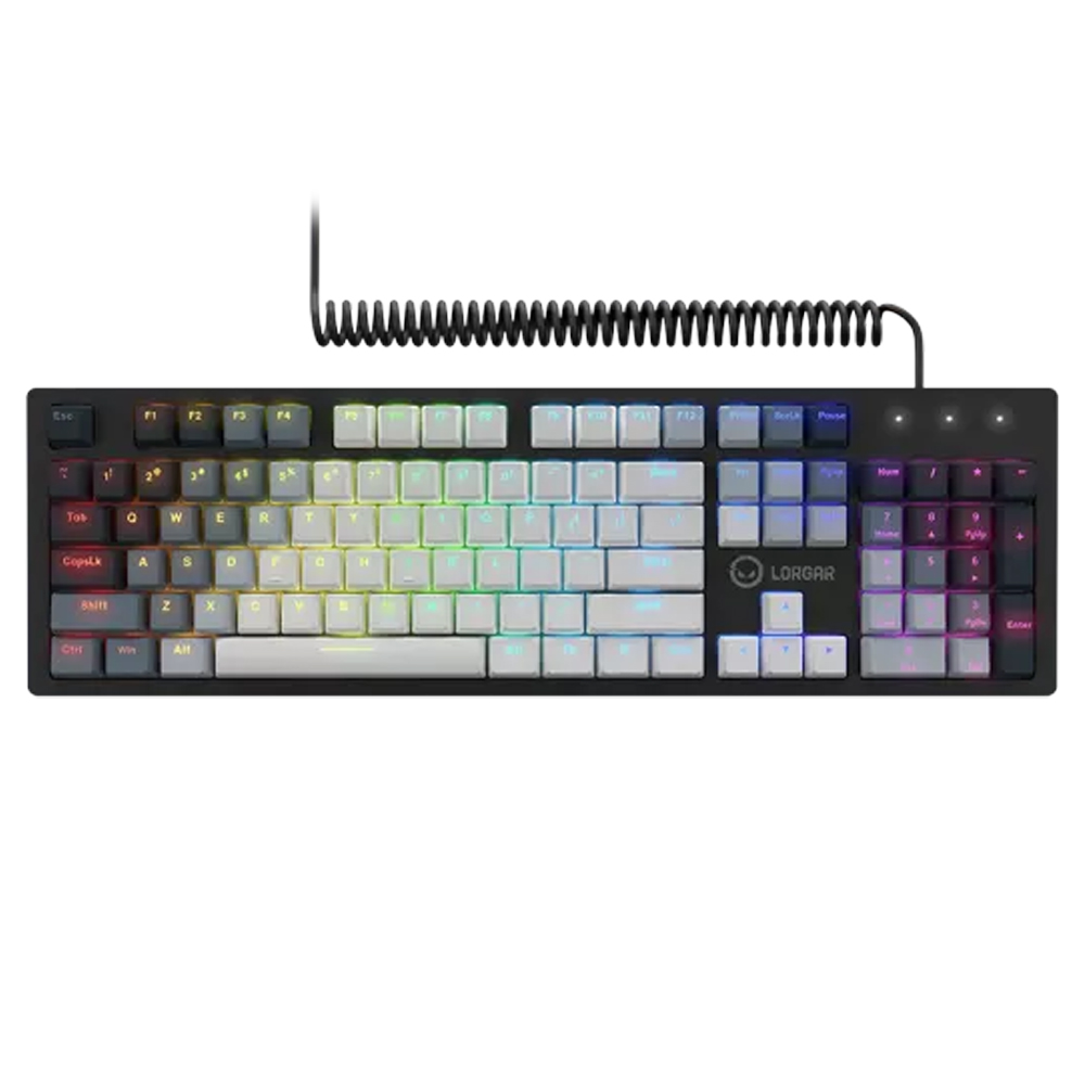 LORGAR AZAR 514 WIRED MECHANICAL GAMING KEYBOARD RGB WHITE