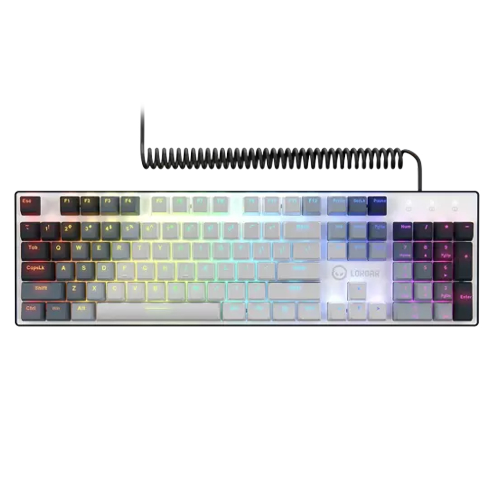 LORGAR AZAR 514 WIRED MECHANICAL GAMING KEYBOARD RGB WHITE