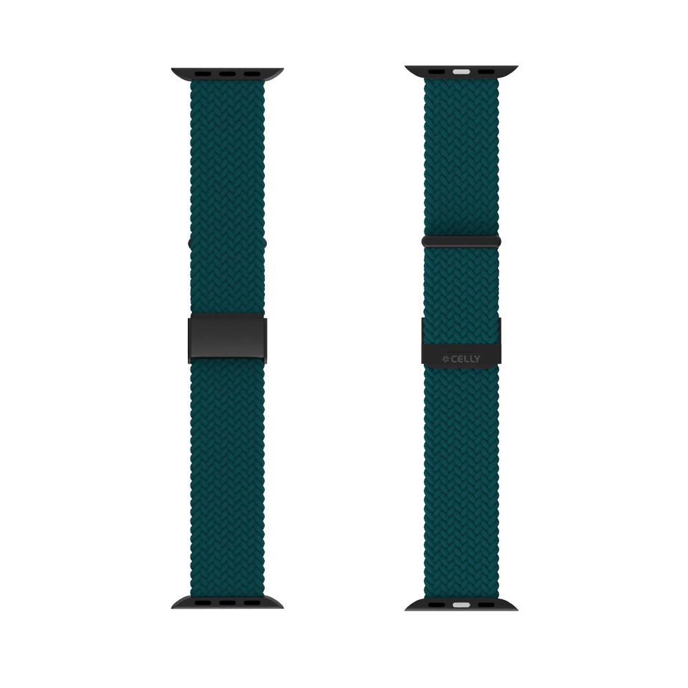 CELLY APPLE WATCH BRAIDED STRAP - 42/44/45MM - GREEN