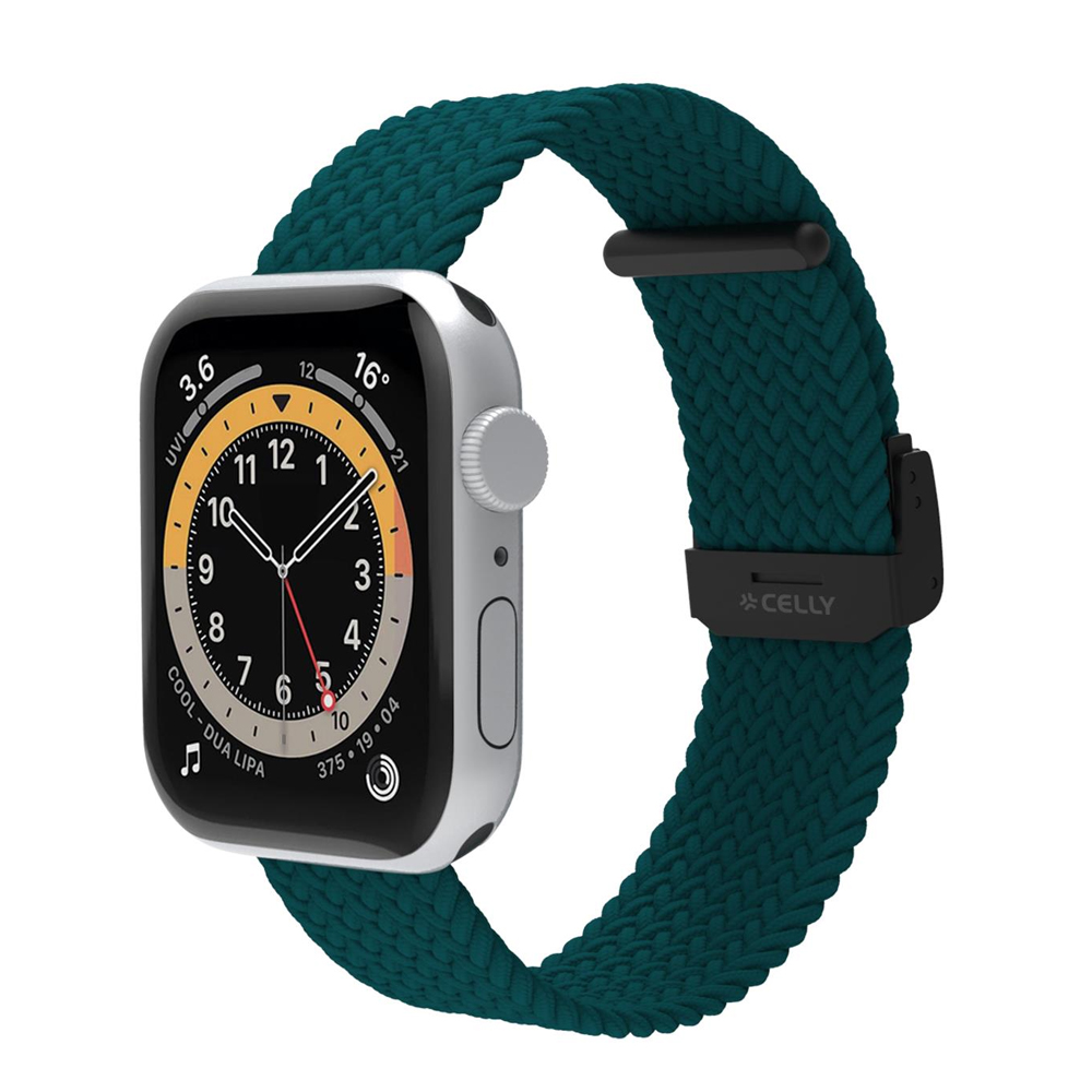 CELLY APPLE WATCH BRAIDED STRAP - 42/44/45MM - GREEN