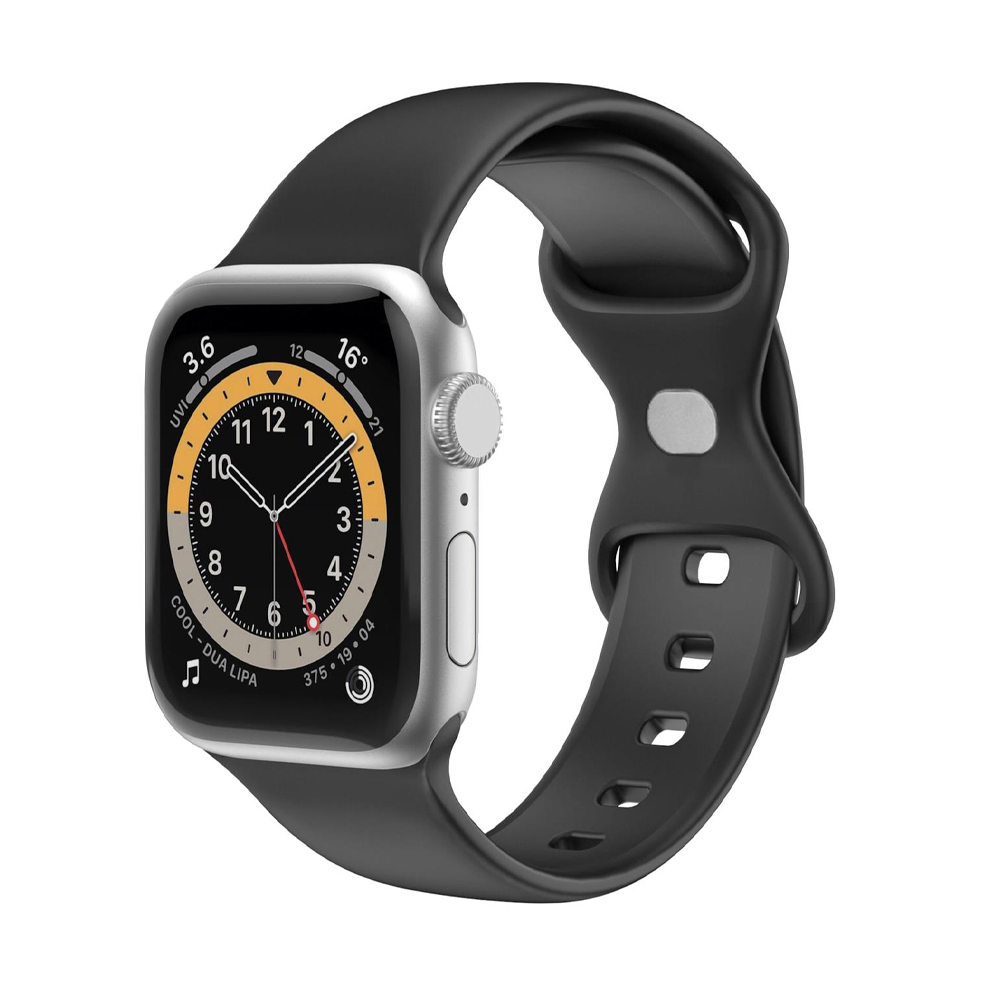 CELLY APPLE WATCH SILICONE STRAP - 42/44/45MM - BLACK