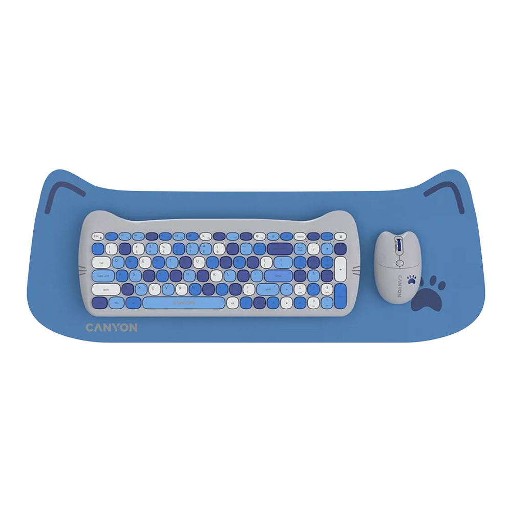 CANYON WIRELESS COMBO SET HSET-W6 KITTY EDITION BLUE