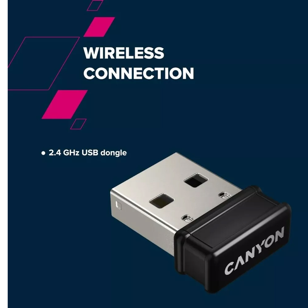 CANYON WIRELESS KEYBOARD HKB-W03 DARK GREY