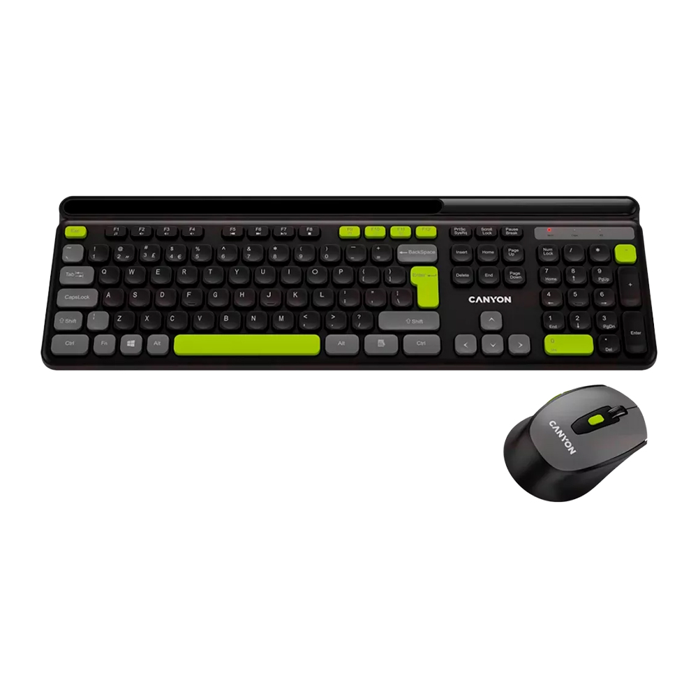 CANYON WIRELESS KEYBOARD/MOUSE SET HSET-W5 BLACK